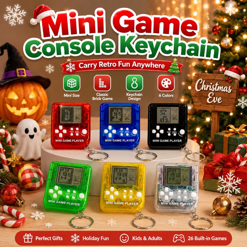 Mini Tetris Game Console Keych - Gaming Console Keychain recension och pris