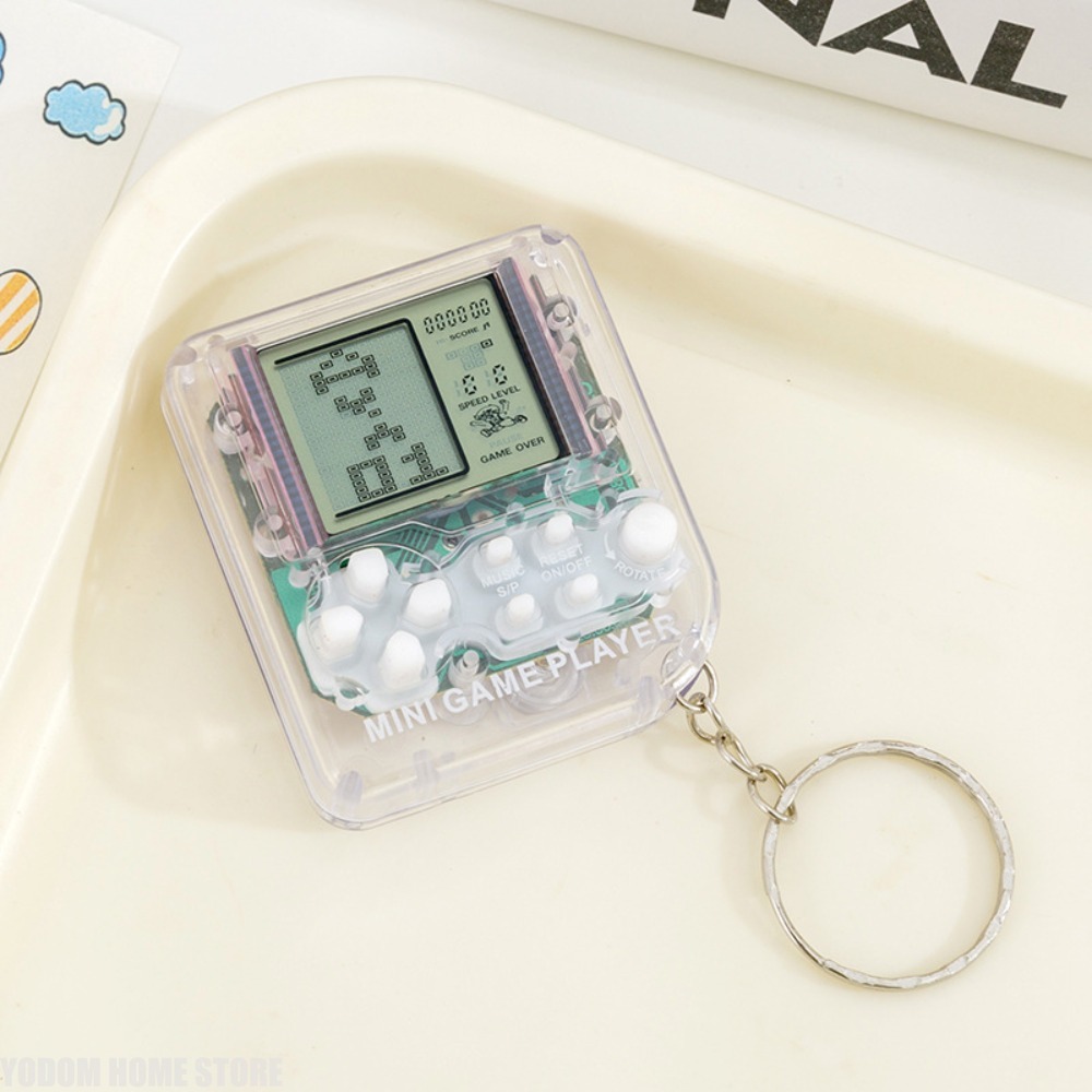 Classic Nostalgic Tetris Handh - Gaming Console Keychain recension och pris