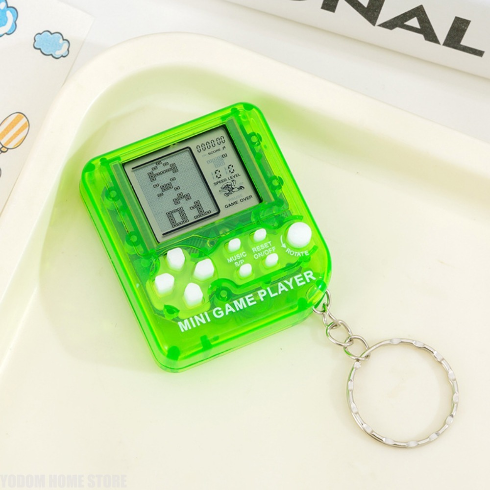 Classic Nostalgic Tetris Handh - Gaming Console Keychain recension och pris